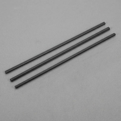Black Plastic Welding Rods Set 100 Pcs Pro Grade Polypropylene 7.87 Inch Flexible and Durable for Car Bumpers and Kayak Repairs Easy DIY Weld Kit with Nearly Invisible Seam Finish, three rods
