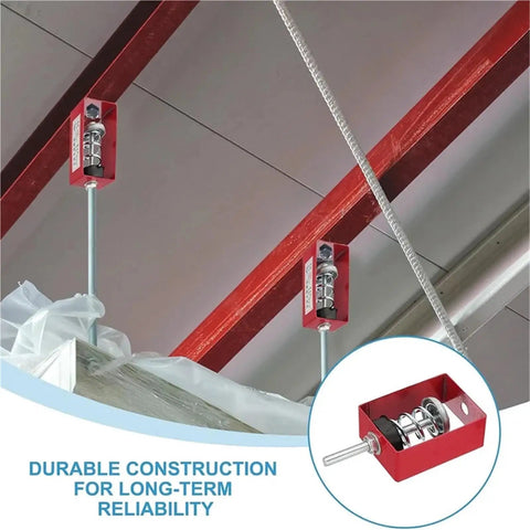 Ceiling Vibration Damping Mounts, 5 Pack Spring Hangers, Anti Vibration Mounts Up To 44 Lbs For Air Conditioner Units, Engines, Pumps And Generators, Reduces Noise And Vibration installed on ceiling beams