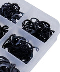 E-Clip Heavy Duty Assortment Kit For Automotive Machinery And DIY - 304 Stainless Steel, 250 Pieces, 10 Sizes M8 to M20 in plastic case