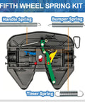 Fifth Wheel Spring Kit For Fontaine No Slack NT Series 6000 7000 7000CC showing handle, bumper, and timer springs.