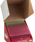 Durable Polycarbonate Pitch Fork Replacement Heads Multipack With Angled Tines For Less Spilling MessFree Garden Cleanup And Composting 4Pack Featuring 2 Hot Pink Heads And 2 Lime Green Heads displayed in open box