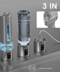 Hydrogen Water Bottle Generator With 8100 PPB Molecular Hydrogen Portable Electrolysis Bottle for hydration and recovery