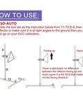 Large Radar Corner Reflector Kit With 0 To 30 Cm Stand For ADAS Calibration Tool Precision Vehicle Sensor Alignment Set, instruction diagram