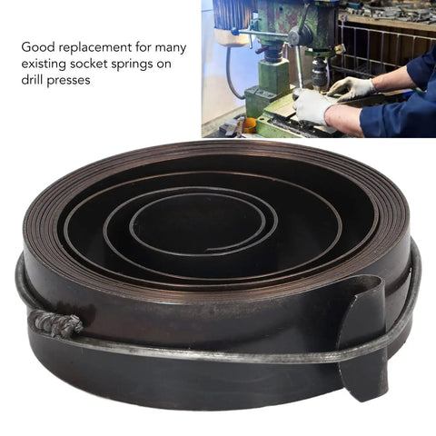 Beefy Drill Press Return Spring Replacement Coil For Bench Drills Heavy Duty Metal Spring Steel Durable Performance coiled
