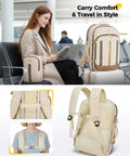 Frontier Friendly Under Seat Personal Item Backpack For Women Waterproof Travel Bag With Luggage Tag And Rain Cover Fits 17.3 Inch Laptops Lightweight TSA Approved Two Piece Set