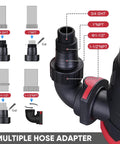 Heavy Duty 1HP Submersible Sump Pump Handles 3960 GPH Grind Inside A Tough Thermoplastic Shell For Hassle Free Basement Flood Cleanup Pool Water Transfer And Pond Draining Without Breakdowns hose adapter with multiple sizes and fittings.