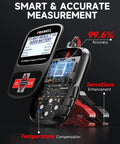 12V Car Battery Tester With 100 To 1100 CCA Load Test For Quick Battery Health Check, handheld tester with clamp leads