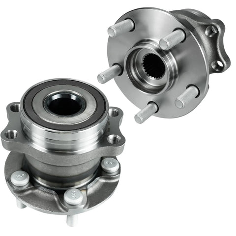 Two Pack Rear Wheel Bearing And Hub Assembly With Five Lug 512518 For Forester Crosstrek Impreza And XV Crosstrek Low Runout OE Direct Fit