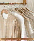 40 Pack Clear Garment Bags for Hanging Clothes, 60x90cm Plastic Dry Cleaning Bags for Closet Storage, see-through protection.