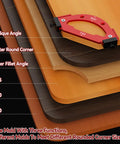 Premium Aluminum Router Corner Radius Template Set With Smack On Guidance showing multiple mold functions for various rounded corners.