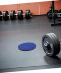 Blue Wool Felt Fencing Hand Guard Pads Replacement for Amped Up Safety in Competitions next to gym weights
