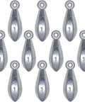 Bullet Shape Fishing Sinkers Set For Saltwater Surf Fishing Bank Weights Assortment 1Oz Ten Pack