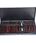 Professional Spline And Star Bit Socket Set Featuring Ergonomic Comfort Handles Grease Monkey Garage Essential For Diy Auto Repair And Workshop Daily Maintenance in a molded case.