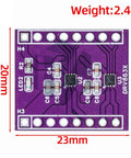 DC H Bridge Motor Driver Module For One And Two Channel Systems, 1.8A Output, Dope Stepper And DC Motor Controller Board For Arduino And Robotics, Plug And Play, Compact Durable Design For Projects, purple PCB 23x20mm