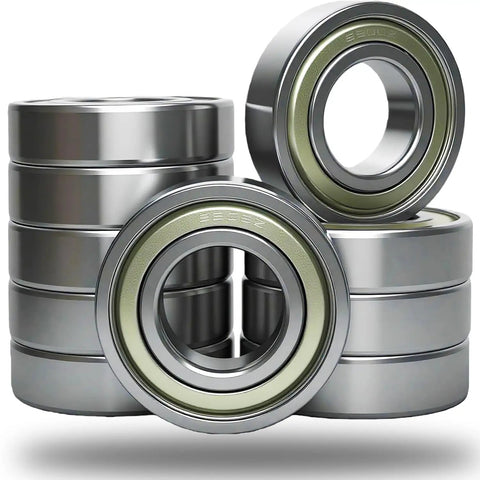 10 Pack 6206 ZZ Deep Groove Ball Bearings With Double Metal Seal Pre Lubricated For Smooth Frictionless Rotation Stable Performance