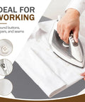 Using Silicone Heat Press Mat 3 Pack Set For T Shirts And HTV Sublimation Built To Last on shirt with ironing for buttons and seams
