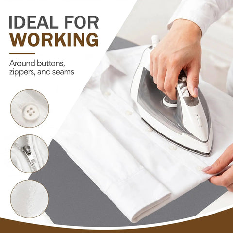 Using Silicone Heat Press Mat 3 Pack Set For T Shirts And HTV Sublimation Built To Last on shirt with ironing for buttons and seams