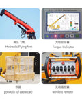 Hydraulic Flying Arm and torque indicator, gondola, and wireless remote for Killer Heavy Duty Hydraulic Crawler Crane.