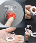 22mm Push Button Switch With Clear Protective Cover IP66 Waterproof No Fuss Install 24x41mm Outer Seal 3M Double Sided Tape