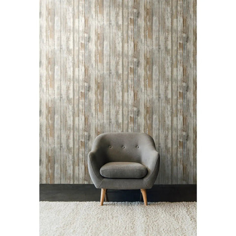 White Distressed Wood Peel And Stick Wallpaper Easy No Mess No Paste Install For Quick DIY Ready Room Makeover Durable Finish