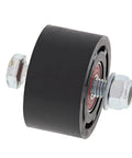 Heavy Duty Replacement 79-5007 Sealed Lower Chain Roller Fits Yamaha YFM660R Raptor Snowmobile Models From 2001 To 2005, black rubber design.