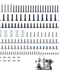 Assorted screws and springs from BambuLab A1 A1 Mini AMS Lite 3D Printer Screws Kit, Precision Extruder Mounting Hardware.
