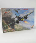 1 48 Scale Henschel Hs 129 B3 Model Kit With Ultra Detailed Interior And Clear Parts Bonus Set box front view