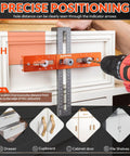 All In One Cabinet Handle Jig With Adjustable Knob And Precision Drill Guide for drawers installation demonstration.