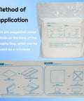 Image showing Heavy Hitter 100 Pack Cleanroom Cloth Wipes 9x9 Inch packaging with application methods and folding techniques.