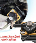 Installation of Outboard Fuel Pump 18-7350 For Johnson Evinrude Sierra Mallory Seahorse Engines with close-up detail.