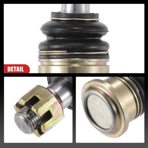 Close-up details of Left Right Ball Joint Kit M12x1.25 for 125cc 200cc 250cc Quad Dirt Bike ATV Go Kart, metal components shown
