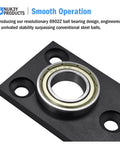 Heavy Duty Stainless Steel 360 Degree Door Pivot Hinge System Matte Black With 6902Z Ball Bearing close-up view