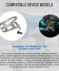 Belt Hooks Kit 9 Pack Replacement Parts For Makita Pro Grade Heavy Duty 324705-1 shown with compatible models