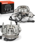 Pair Front Wheel Bearing And Hub Assembly With ABS Compatible With Jeep Wrangler 2007 2010 5-Lug visible in image