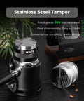 53mm Coffee Distributor And Hand Tamper With Adjustable Depth for Espresso, stainless steel, fits 53mm and 54mm portafilters