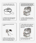 Instructions for using No Fuss Home Coffee Bean Roaster With Three Smart Modes And Eight Precise Heat Levels, including steps and images.