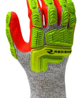 Industrial Cut Resistant Gloves With 13 Gauge HPPE Multicolor Red Foam Nitrile Palm Coating With Solid Grip for medium hand