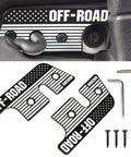Jeep Sun Visor Repair Kit With Aluminum Alloy Clips For Wrangler JL JK Gladiator, including screws and mini screwdrivers.