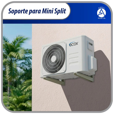 Heavy Duty Mini Split Wall Mount Bracket For Ductless Heat Pumps And Cooling Units Up To 352 Lbs installed outdoors