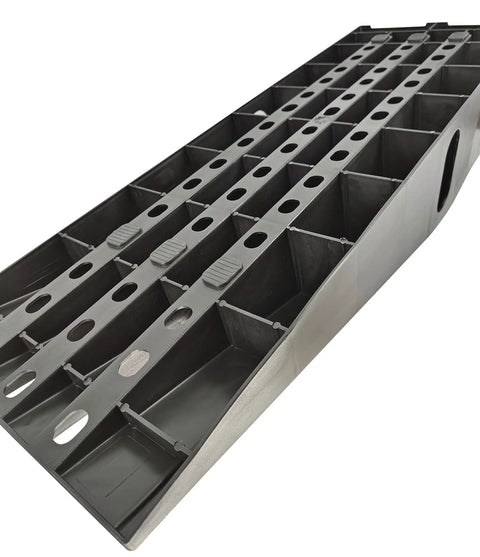 Heavy Duty Car Ramps Kick Up Your Ride Smooth Six Point Two Five Inch Rise Deep Grooved Tread Grips Tires Tight Six Thousand Five Hundred Pounds Rated Rock Solid Rubber Stops Shop Essential Pair