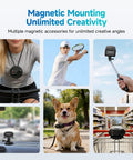4K POV Wearable Camera for Daily Vlogging and Outdoor Adventures shown in various scenarios including biking, sports, and shopping.