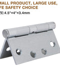 Three Pack Satin Chrome Door Hinges Four And A Half Inch By Four Inch Heavy Duty Industrial Grade Full Mortise Interior Exterior Hinges