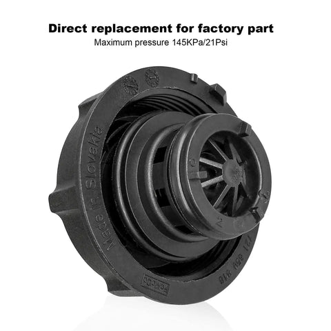 Coolant Reservoir Cap Replacement Fits Mustang GT F150 EcoBoost V6 V8, Lincoln MKZ, Escape 2013-2019, Land Rover Volvo 2020-2021