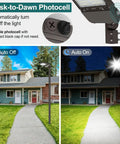 Dusk-to-dawn feature of Beefy LED Parking Lot Light 150W 100W 75W Adjustable with 22500lm 150lm/W 5000K Waterproof Shoebox