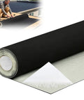 Self Adhesive Epdm Rubber Roofing Membrane 51 Mil Black Peel And Stick Roof Underlayment For Flat Roofs displayed with a roll ready for installation.