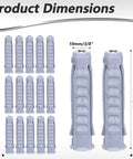 16 Pcs Concrete Wall Anchors 10x50mm Heavy Duty Plastic Anchors For TV Mount Installation For Concrete Or Brick Walls Ideal For Secure Mounting And Multiple Projects Ideal For Masonry Projects And DIY Mounting In Concrete Or Brick Walls With Reliable Grip, showing product dimensions 10mm x 50mm