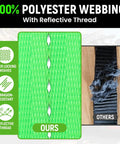 100% Polyester Webbing with Reflective Thread for Retractable Ratchet Straps Featuring Control Pull Back System Heavy Duty Self Retracting Cargo Ties For Trucks.