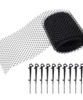 Heavy Duty Gutter Guard Mesh Net For Leaves Debris, Reusable Plastic Gutter Screen For Downspouts And Eaves, Cut To Fit 600x15cm