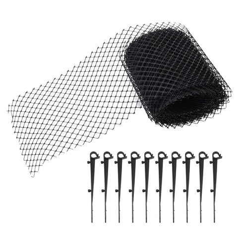 Heavy Duty Gutter Guard Mesh Net For Leaves Debris, Reusable Plastic Gutter Screen For Downspouts And Eaves, Cut To Fit 600x15cm
