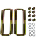Heavy Duty Square U Bolts Set For 2.5 Inch Wide Leaf Springs With Hardware 8.75 Inch Long Fits 1988-2019 Chevy Silverado GMC Sierra 1500